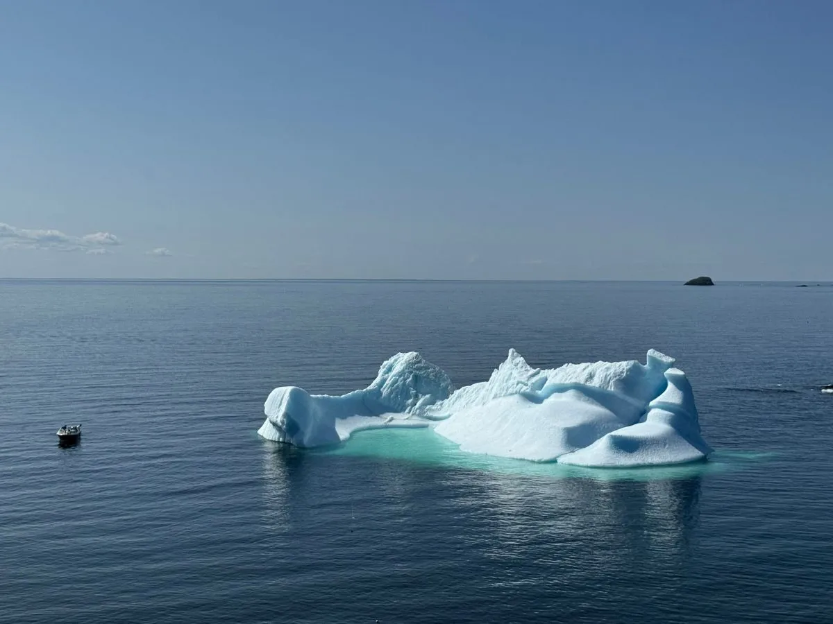 Iceberg floating on a calm sea